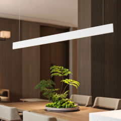 H-LE009-12-A Touch Dimmable LED Linear Pendant Light Up & Down 36W CRI90 3CCT Aluminum Suspended Lamp for Office Commercial Lighting
