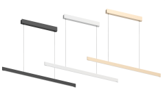 H-LE009S LED Linear Pendant Light Up & Down 1200mm Suspended Linear Lamp with Light Distribution Curve for Office Commercial Lighting