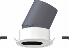 Huiheng Lighting Adjustable Architectural LED Downlight - CRI 90+ Tiltable Recessed Spotlight for Living Room, Retail, Gallery &amp; Hotel (5W-15W, 3000K-5000K) | H-LA0780R Series