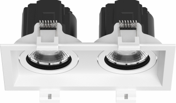 HUIHENG H-LC092S-2 Double Adjustable Recessed LED Downlight for Commercial Spaces