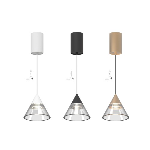 LED Pendant Light 9W CRI90 Aluminium Hanging Lamp 3000K/4000K For Kitchen Island Dining Room