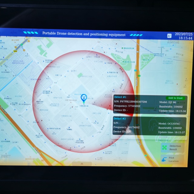 Detector y localizador de drones portátil