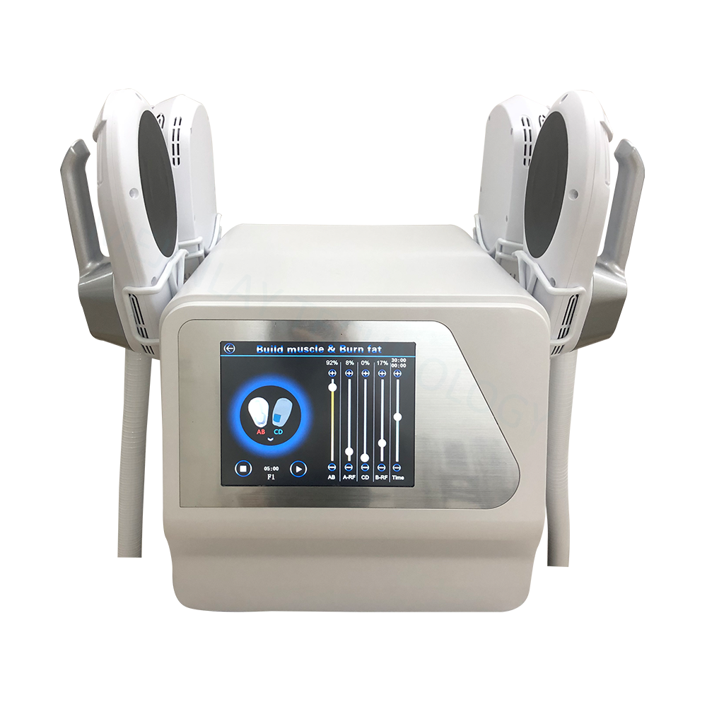 Portable 4 handles neo em sculpt EMS RF body sculpt System