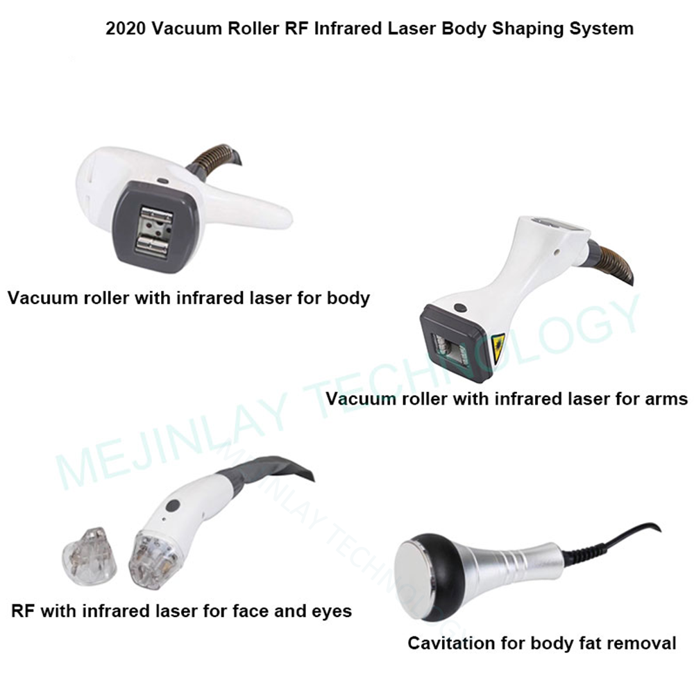 Portable Velashape Vacuum Roller RF Cavitation Infrared Laser 5 in 1 System