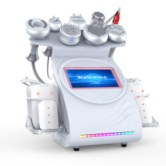 9 in 1 80K Cavitation Vacuum RF EMS LED Laser Lipolysis Body Slimming Machine