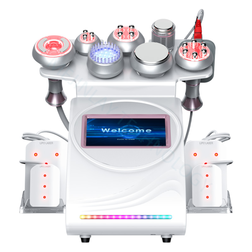 9 in 1 80K Cavitation Vacuum RF EMS LED Laser Lipolysis Body Slimming Machine