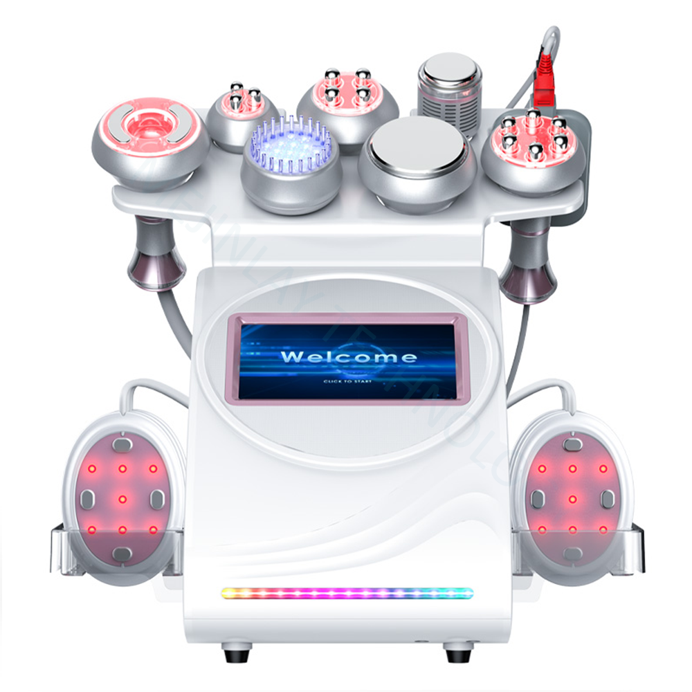 9 in 1 80K Cavitation Vacuum RF EMS LED Laser Lipolysis Body Slimming Machine