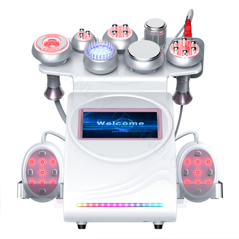 9 in 1 80K Cavitation Vacuum RF EMS LED Laser Lipolysis Body Slimming Machine