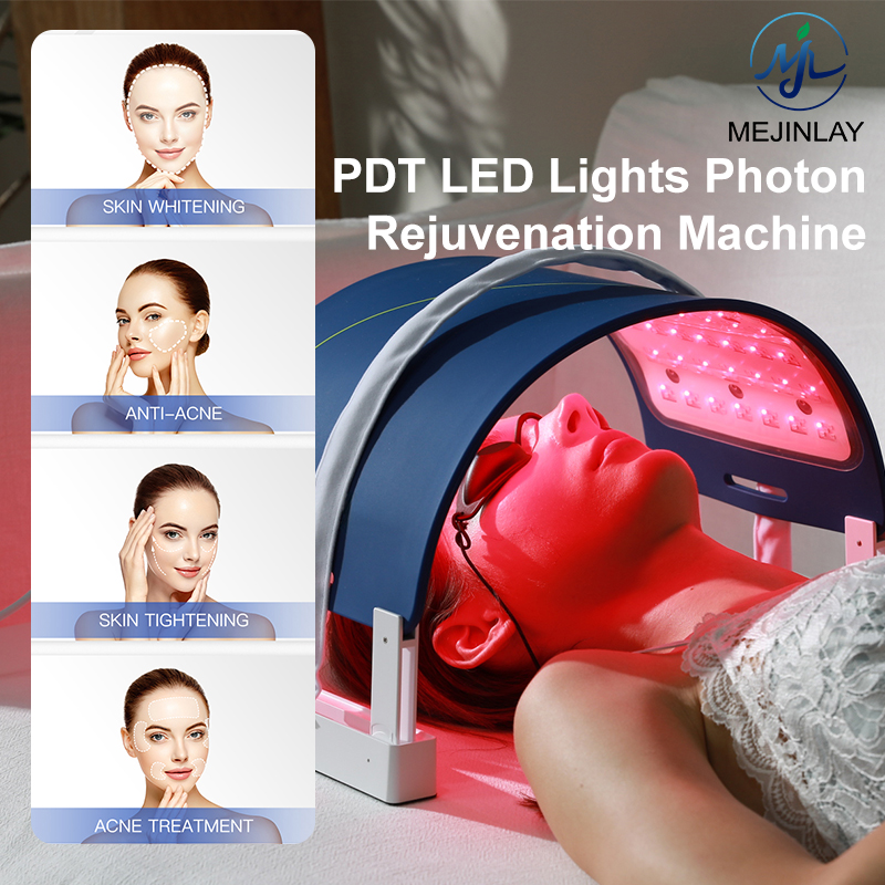 seven colors skin rejuvenation led facial machine light therapy