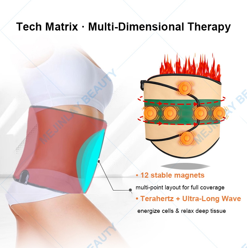 Infrared heating Slimming pemf Belt vibration Massage Belt for Pain Relief belly slimming