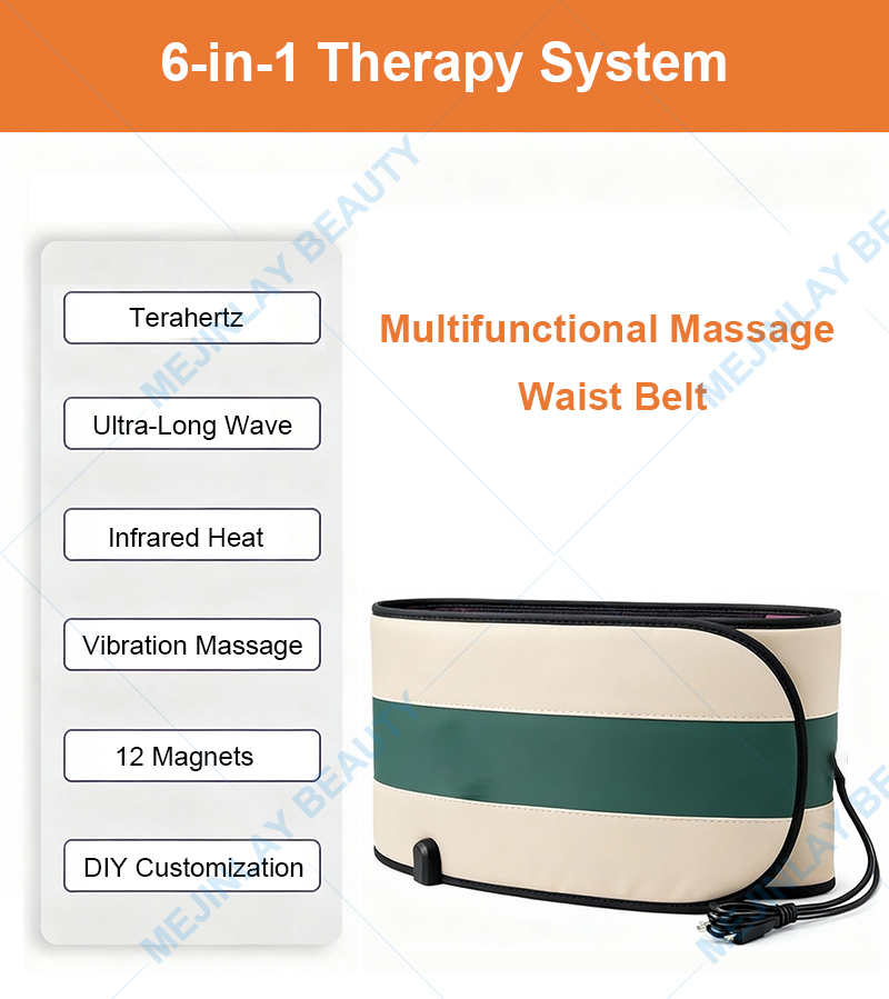 Infrared heating Slimming pemf Belt vibration Massage Belt for Pain Relief belly slimming