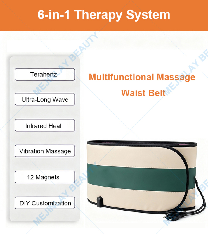 Infrared heating Slimming pemf Belt vibration Massage Belt for Pain Relief belly slimming