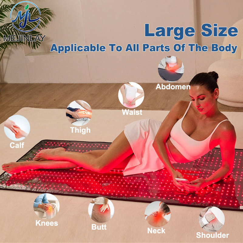 660nm 850nm Near Infrared Red Light Therapy Sleeping Bag Full Body Wrap Mat for Pain Relief Muscle Relaxation