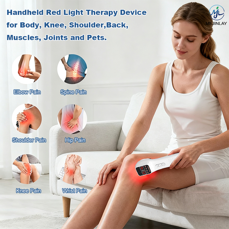 Handheld Red Light Therapy Device with 19 LEDs & LCD Timer for Pain Relief & Skin Rejuvenation