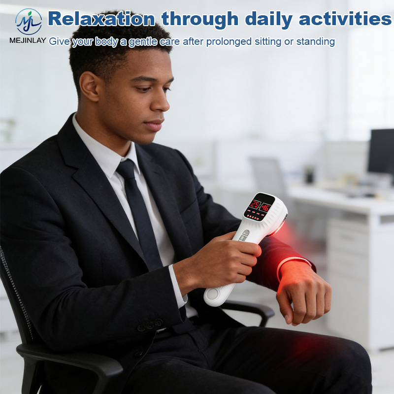 Handheld Red Light Therapy Device with 19 LEDs & LCD Timer for Pain Relief & Skin Rejuvenation