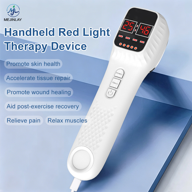 Handheld Red Light Therapy Device with 19 LEDs & LCD Timer for Pain Relief & Skin Rejuvenation