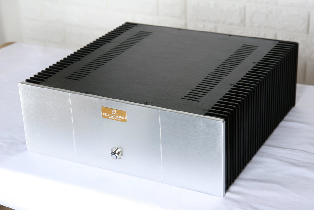 Aluminum Class A Power Amplifier Chassis DIY HiFi Audio Amp Case with heatsink on both side 4315G