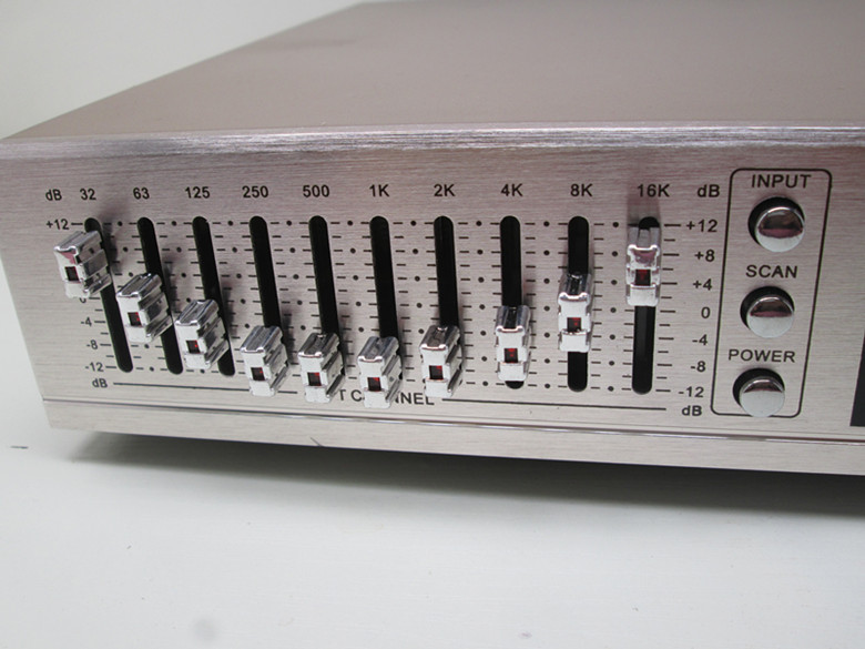 New  HIFI Digital HD stereo preamplifier Equalizer built-in USB Bluetooth home stage equalizer dual 10 segments