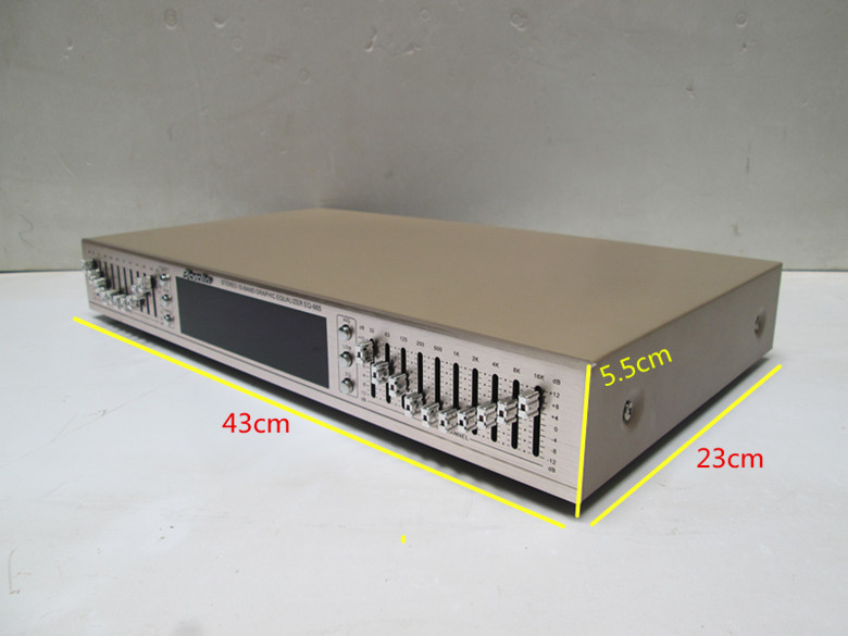 New  HIFI Digital HD stereo preamplifier Equalizer built-in USB Bluetooth home stage equalizer dual 10 segments