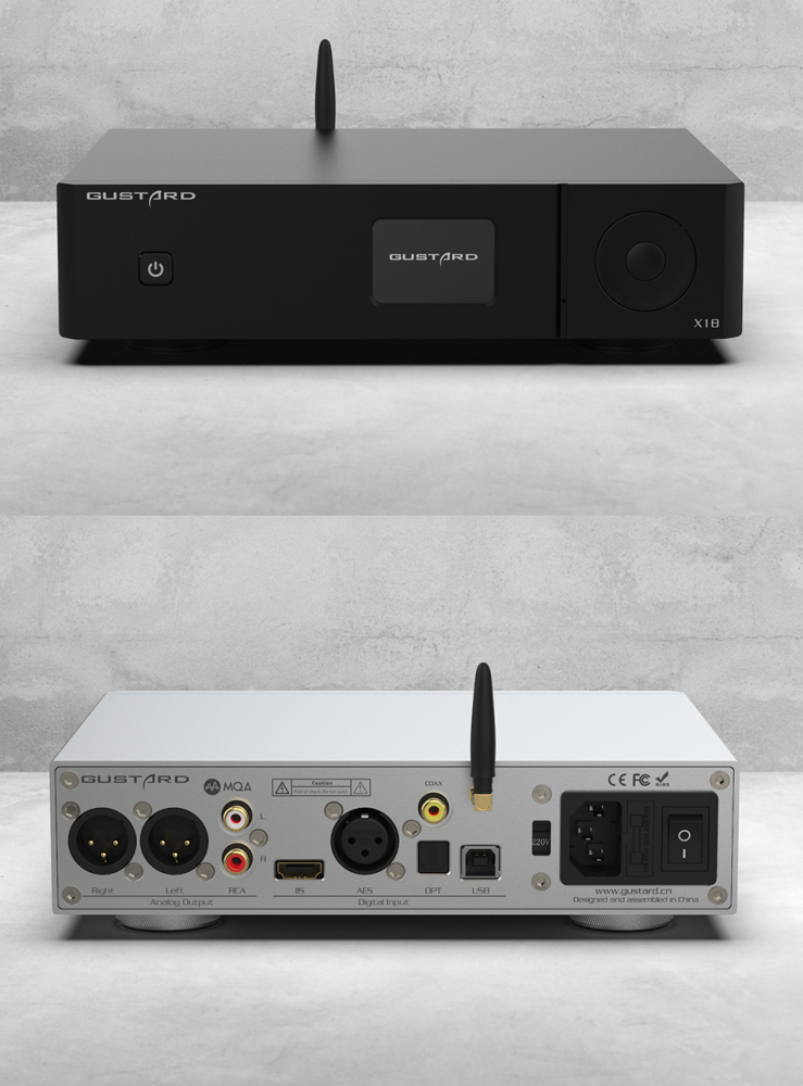 Gustard X18 Decoder MQA ES9038 PRO Bluetooth 5.0 XU216 Processor LDAC HD PCM768kHz DSD512 High-Performance Audio DAC