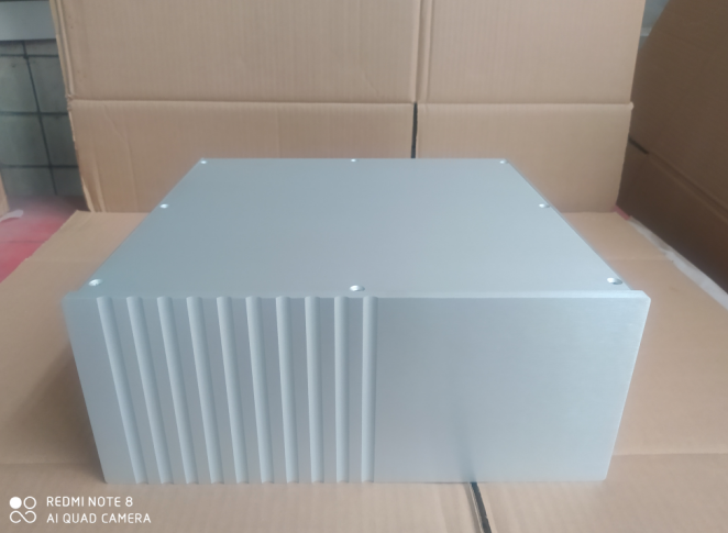 Concise beautiful Vertical blank version DIY full aluminum power supply chassis power amplifier cabinet 320*135*308mm