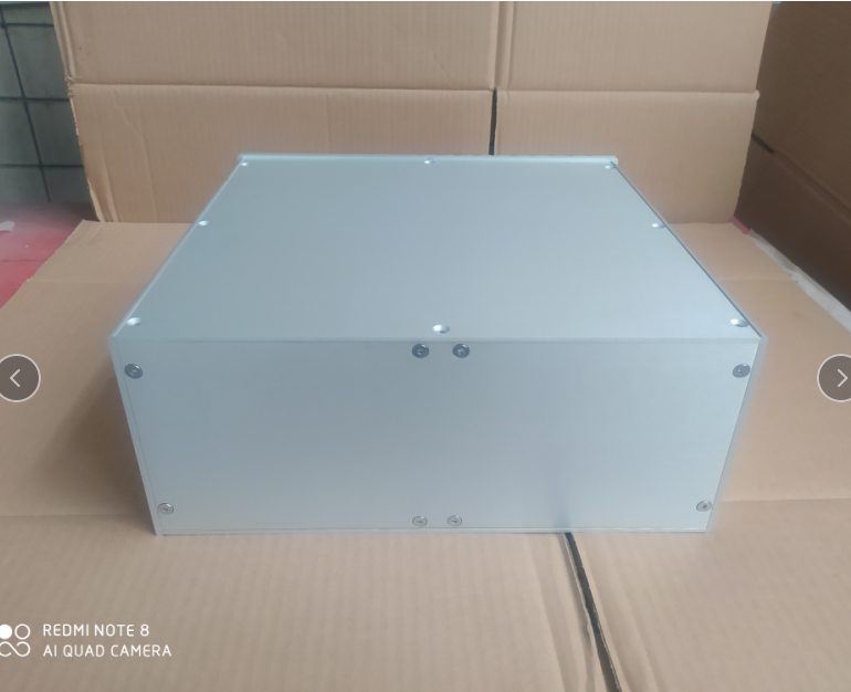 Concise beautiful Vertical blank version DIY full aluminum power supply chassis power amplifier cabinet 320*135*308mm