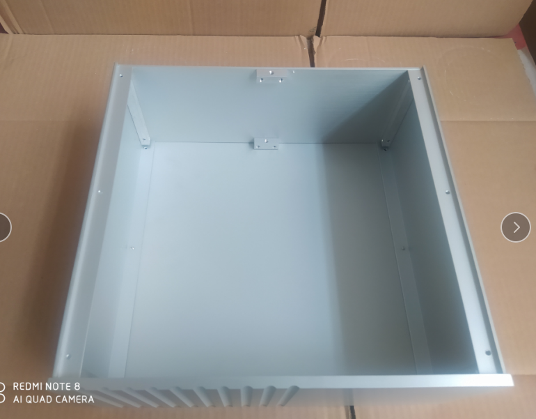 Concise beautiful Vertical blank version DIY full aluminum power supply chassis power amplifier cabinet 320*135*308mm
