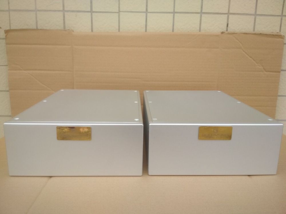 1 pcs silver All aluminum power amplifier DIY case split case tube amplifier power supply Enclosure box (216 *90*308mm)