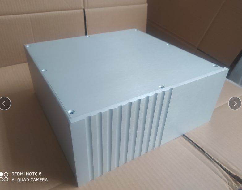 Concise beautiful Vertical blank version DIY full aluminum power supply chassis power amplifier cabinet 320*135*308mm