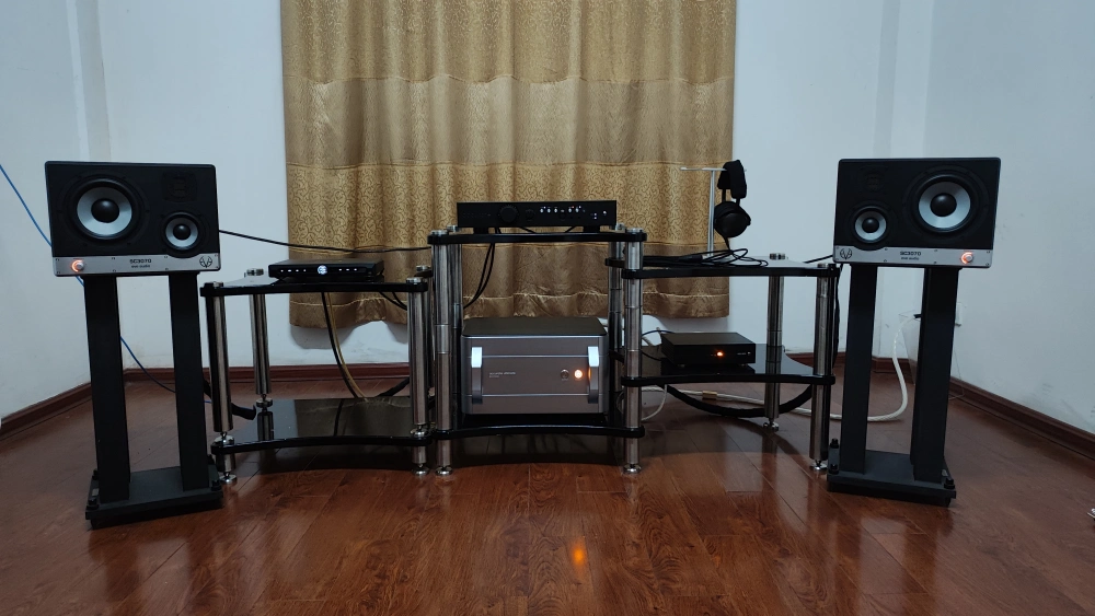 Solid wood hifi amplifier rack audio amplifier CD cabinet speaker audio ...