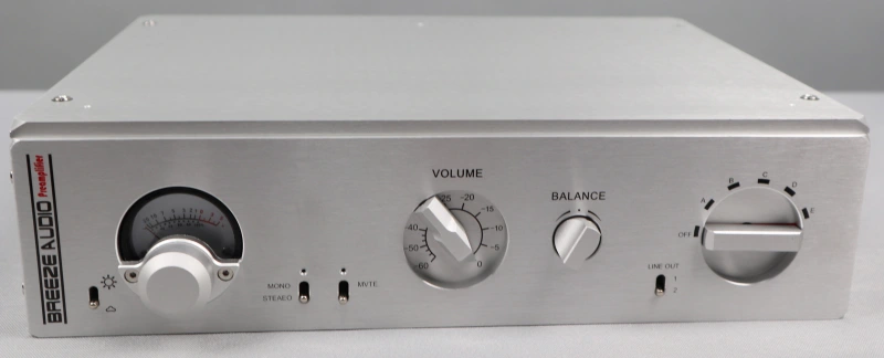 HIFI Deluxe Level Meter Aluminum amplifier chassis case enclosure 320 * 83 * 246mm