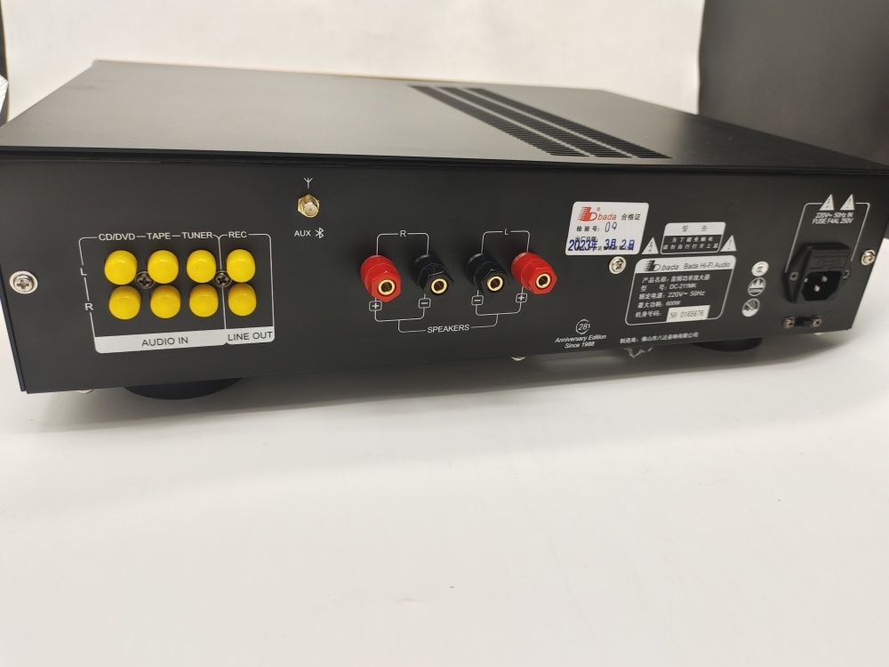 Remote control Bada 211MK28 Hifi Bluetooth 5.0 2 channel tube amplifier ECC82 tube can replace 12AU7 with vu meter 110W+110W