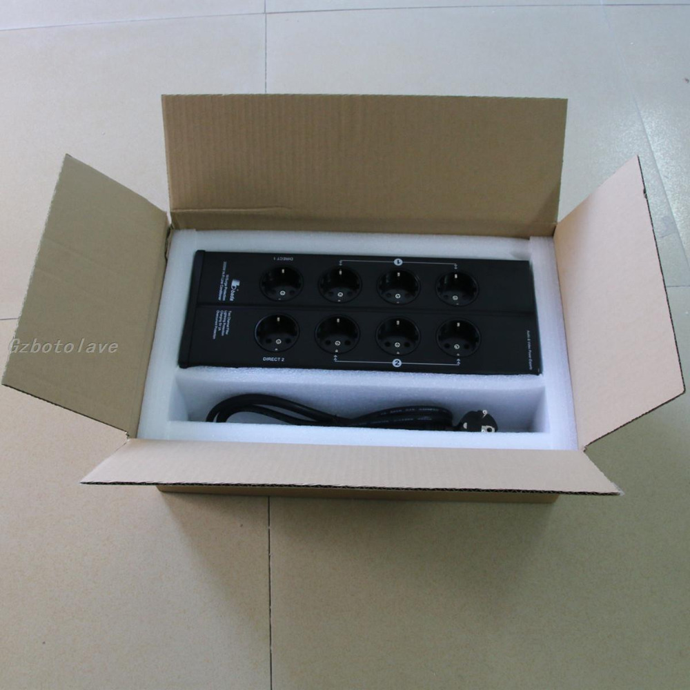 High power 3000W Bada 5610 EU plug Power Filter Audio filter Schuko Socket 2 channel Power Supply Filter with USB 5V 2A output