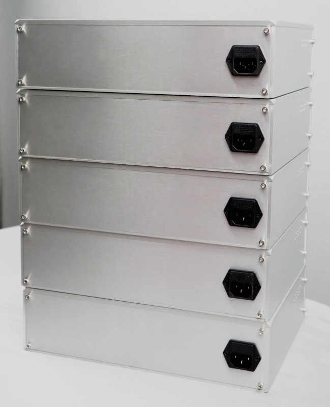 HIFI Deluxe Level Meter Aluminum amplifier chassis case enclosure 320 * 83 * 246mm