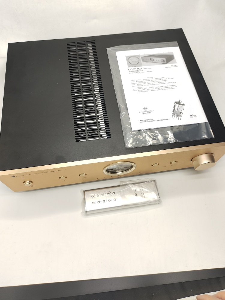 Remote control Bada 211MK28 Hifi Bluetooth 5.0 2 channel tube amplifier ECC82 tube can replace 12AU7 with vu meter 110W+110W