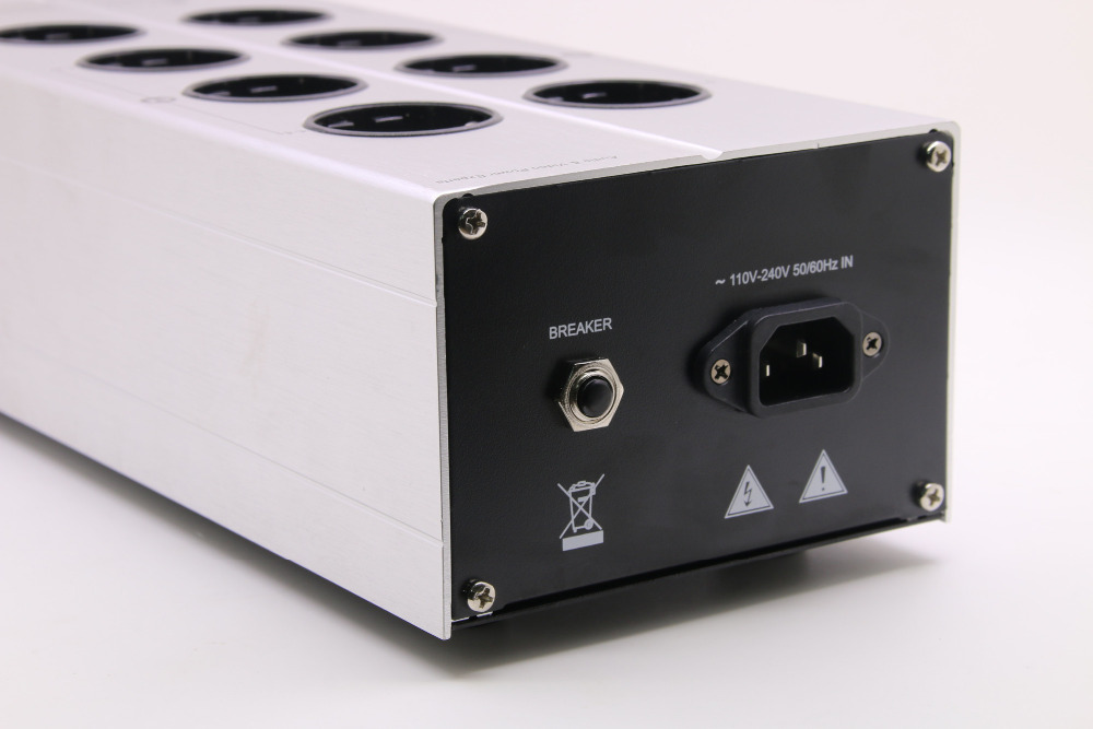 High power 3000W Bada 5610 EU plug Power Filter Audio filter Schuko Socket 2 channel Power Supply Filter with USB 5V 2A output