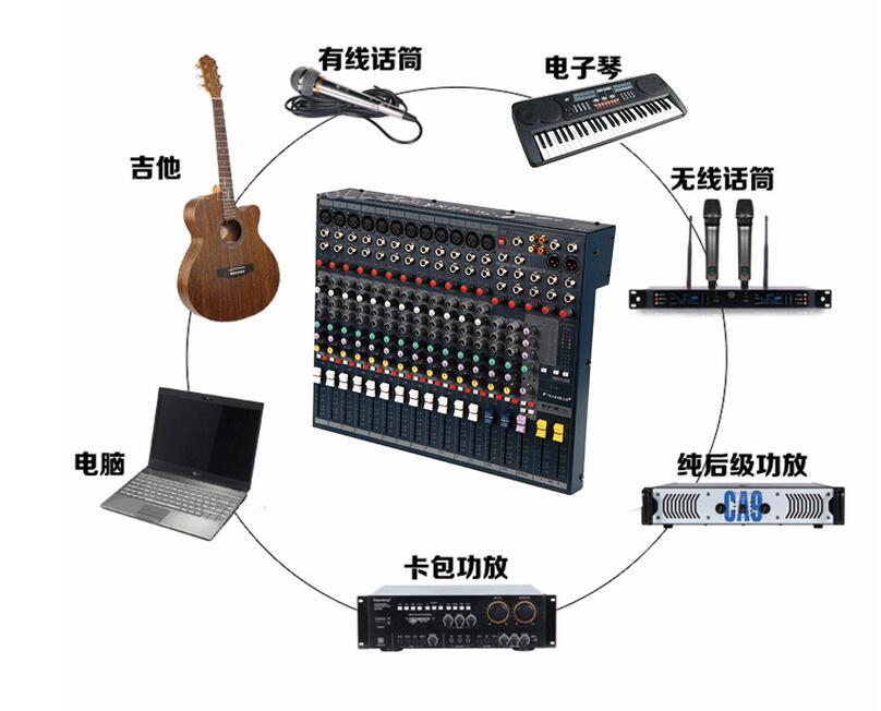 EFX8 professional stage effect performance mixer 8 channel 12 channel 16 channel Mixer console