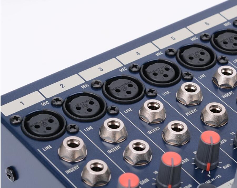 EFX8 professional stage effect performance mixer 8 channel 12 channel 16 channel Mixer console