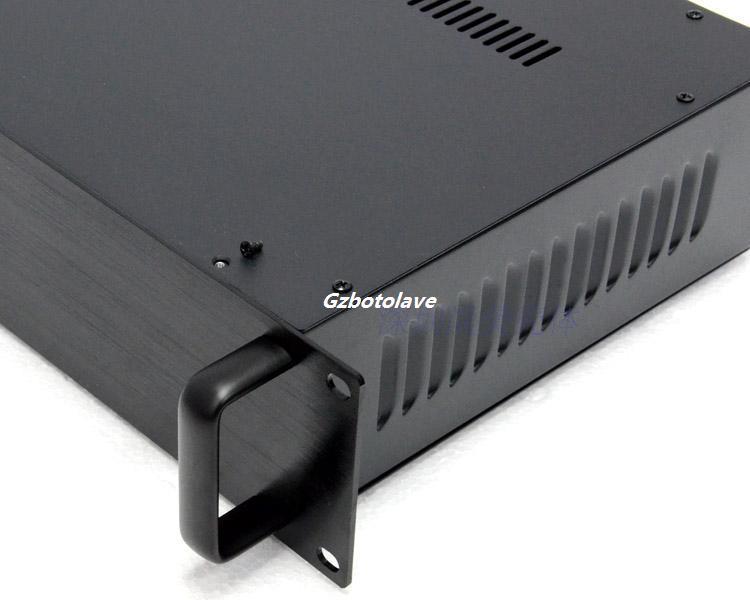 black 19 inch 2U project DIY chassis data switch box Chassis power communication server chassis 425*88*250 mm