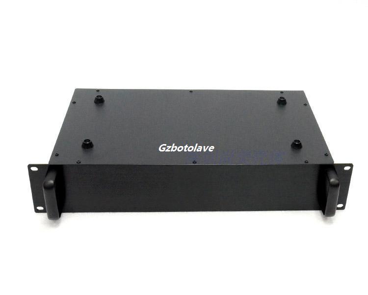 black 19 inch 2U project DIY chassis data switch box Chassis power communication server chassis 425*88*250 mm