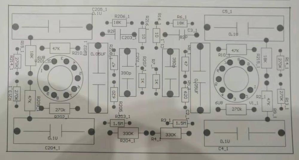 Dynaco ST70 Push-pull tube power amplifier drive board 6U8 push EL34 without tubes