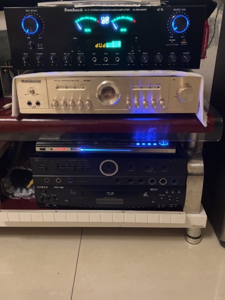 Big power 3000W Remote Control Bluetooth 7 Channel Audio Power Amplifier EQ mixer AV amplifier Speaker Support FM USB SD Cards