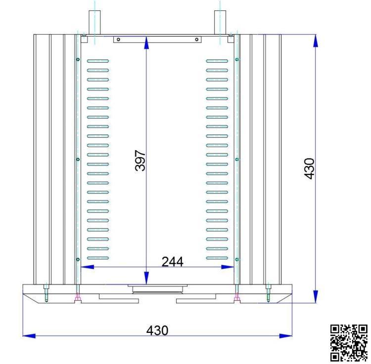 PASS XA 30.5 Full aluminum chassis power amplifier chassis big enclosure class A box 430x170x430mm
