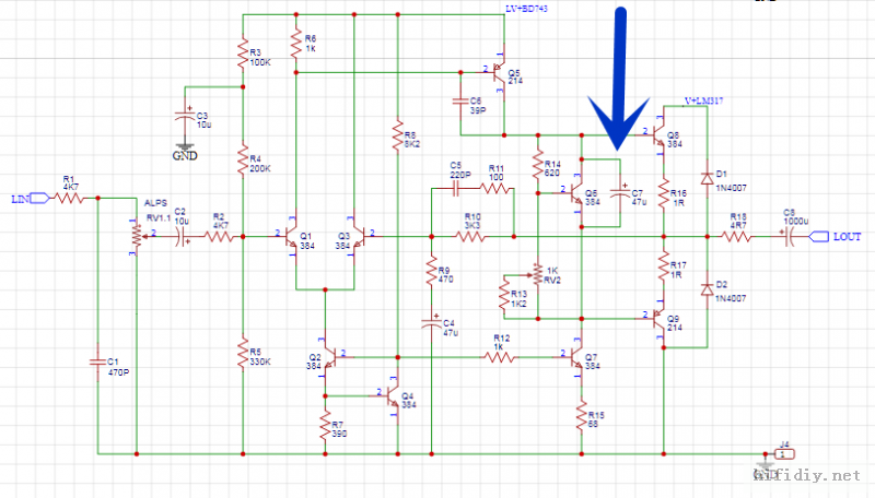 Naim headphone amplifier circuit single-ended class A headphone amplifier