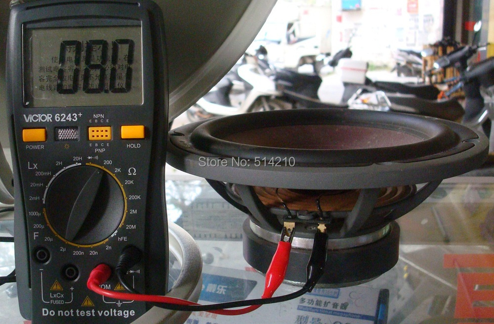 1 pair Denmark DALI IKON 6.5'' casting aluminum frame midrange 6.5 inch bass speaker mid-woofer wood pulp cone