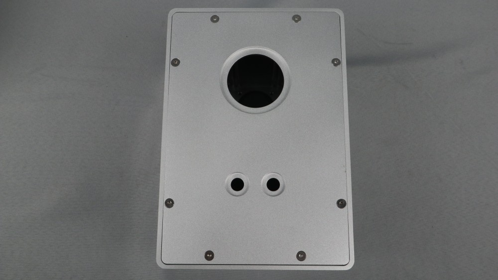 1 pair Full aluminum speaker Installation chassis for 5-inch dual frequency desktop HIFI monitoring speaker DIY shell case