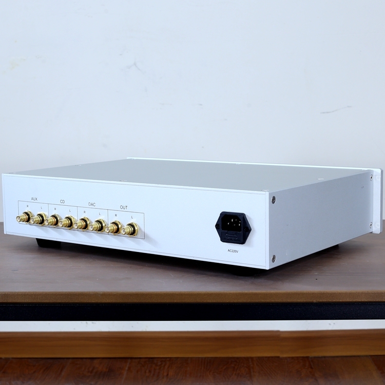 Finished C19 Pre-amp Audio HiFi Stereo WE420A/5755+12AU7 Vacuum Tube Preamplifier