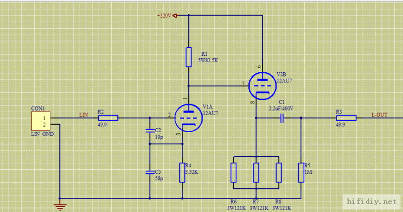 Upgrade 12AU7*2 Tube Preamplifier Based On PV12 circuit  Three Input And One Output