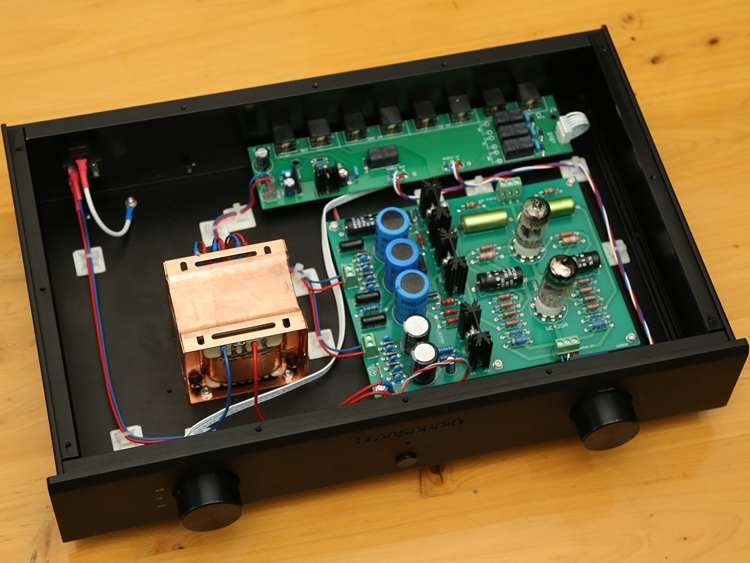 Finished C19 Pre-amp Audio HiFi Stereo WE420A/5755+12AU7 Vacuum Tube Preamplifier