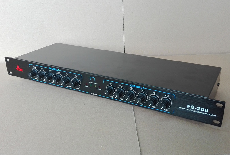 FS-206 12 channel splitter audio signal distributor power amplifier distributor